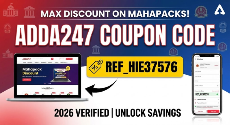 Adda247 Coupon Code 2026: Latest Working Discount Codes for Banking, SSC, Railway, Defence & All Mahapacks (February 2026 Update)