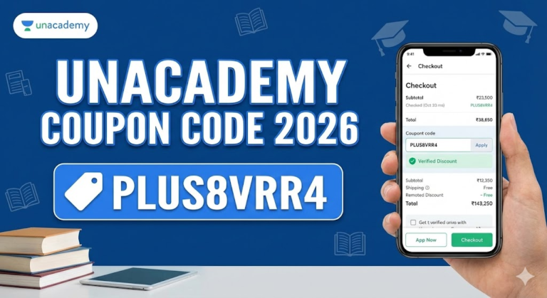 Unacademy Coupon Code 2026: Latest Working PLUS8VRR4 & Discount Codes for Plus/Iconic Subscriptions – JEE, NEET, UPSC, GATE (February 2026 Fresh Update)